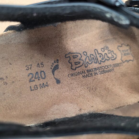 Birki's By birkenstock Womens EU 37 Lillie Black Plaid Ankle Strap Sandals - Picture 8 of 9